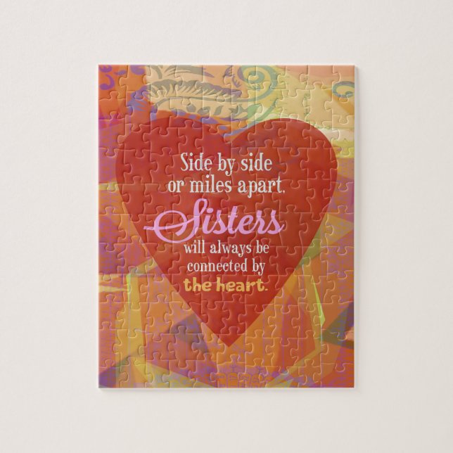 Schwester nebeneinander puzzle (Vertikal)