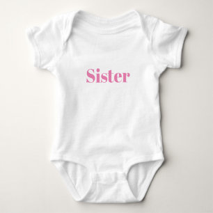 Schwester, rosa, niedlich baby strampler
