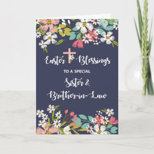 Schwester & Schwager Ostersegnung von Risen Karte