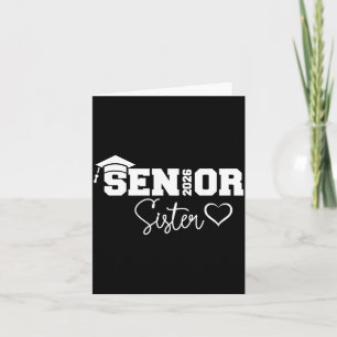 Schwester Senior 2026 stolze Schwester eines Jahrg Karte