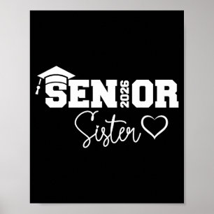 Schwester Senior 2026 stolze Schwester eines Jahrg Poster