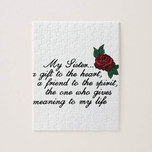 Schwester-Sprichwort Puzzle (Vertikal)