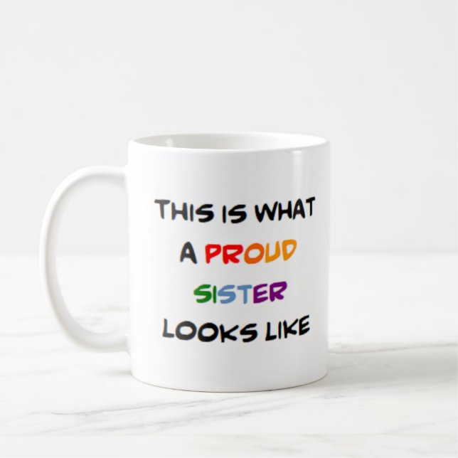 Schwester, stolz kaffeetasse (Links)