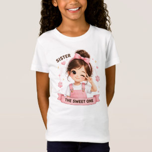 Schwester - Süßes Familient-Shirt-Design T-Shirt