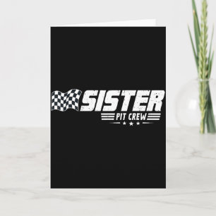Schwester T Crew Rennwagen Geburtstag Familie Renn Karte