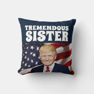 SCHWESTER TRUMP THROW PILLOWS KISSEN