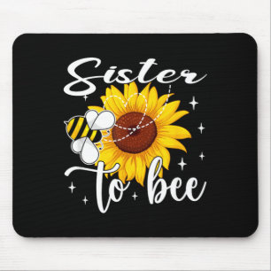 Schwester, um lustige Geschlechtsenthüllung Biene  Mousepad
