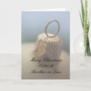 Schwester und Bruder im Gesetz Weihnachtskarte Feiertagskarte
