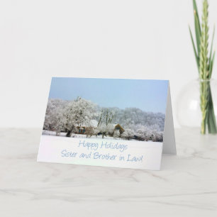 Schwester und Bruder im Gesetz Weihnachtskarte Feiertagskarte