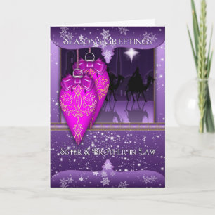 Schwester und Schwager, drei weise Männer Feiertagskarte