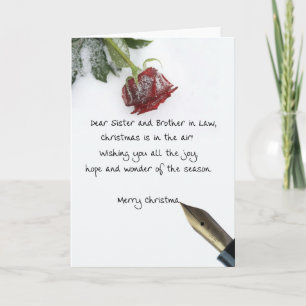 Schwester- und Schwager-Weihnachtsbrief Feiertagskarte