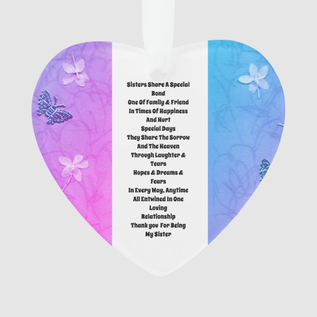 Schwester verziert ornament (Vorderseite)