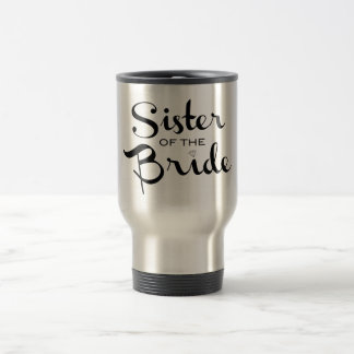 Schwester von Bride Black auf Weiß Reisebecher