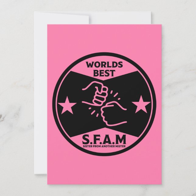 Schwester von einem anderen Mister Feiertagskarte (Vorderseite)