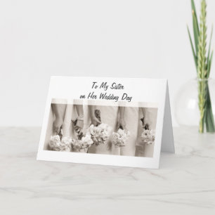 SCHWESTER WEDING LIEBE UND GLÜCKLICHKEIT KARTE