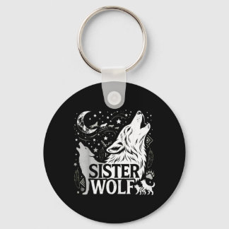 Schwester Wolf Geschenke passende Familie Stamm Wö Schlüsselanhänger