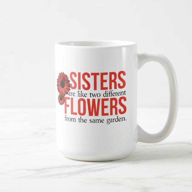 Schwester-Zitat-Kaffee-Tasse Tasse (Rechts)