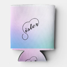 Schwesterherz und Pastellfarben Dosenkühler