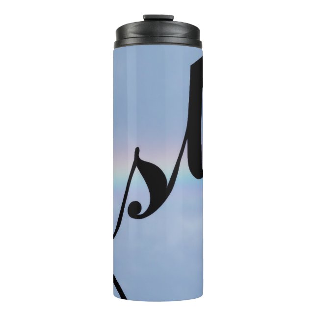 Schwesterherz und Regenbogen Thermosbecher (Vorderseite)