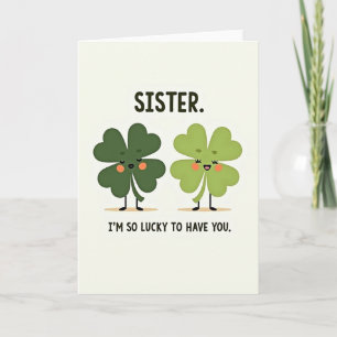 Schwesterkarte Lucky Clovers Karte