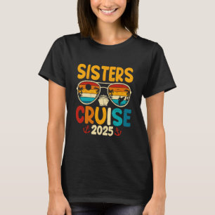 Schwesterkreuzfahrt 2025 Retro-Familienurlaubstrip T-Shirt