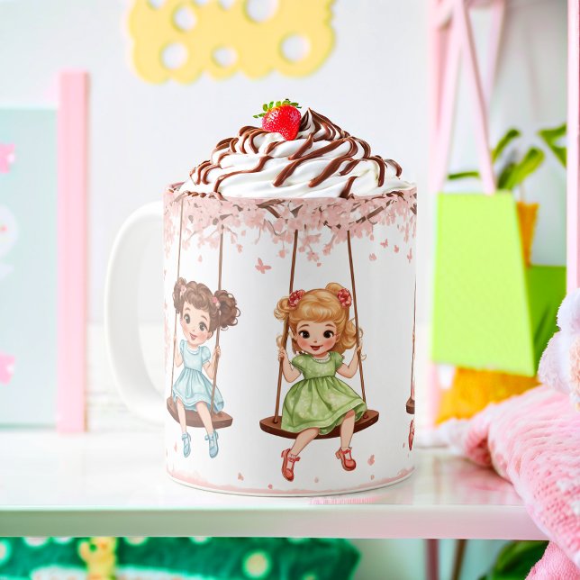 Schwesterliche Schwingfreude Kaffeetasse (Von Creator hochgeladen)