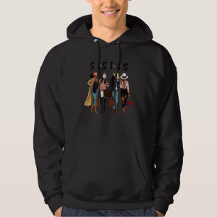 Schwestern Afro Frauen Zusammen Schwarze Frau Mor Hoodie