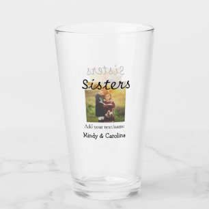Schwestern besties BESTE FREUNDIN fügen Fotonamens Glas