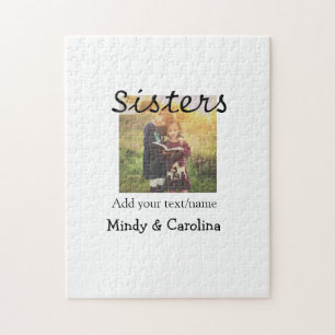 Schwestern besties BESTE FREUNDIN fügen Fotonamens Puzzle