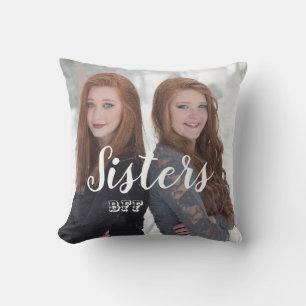 Schwestern BFF Beste Freundinnen für immer Foto Kissen