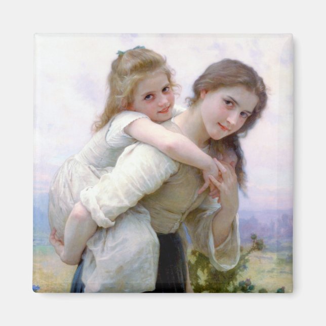 Schwestern, Bouguereau Magnet (Vorne)