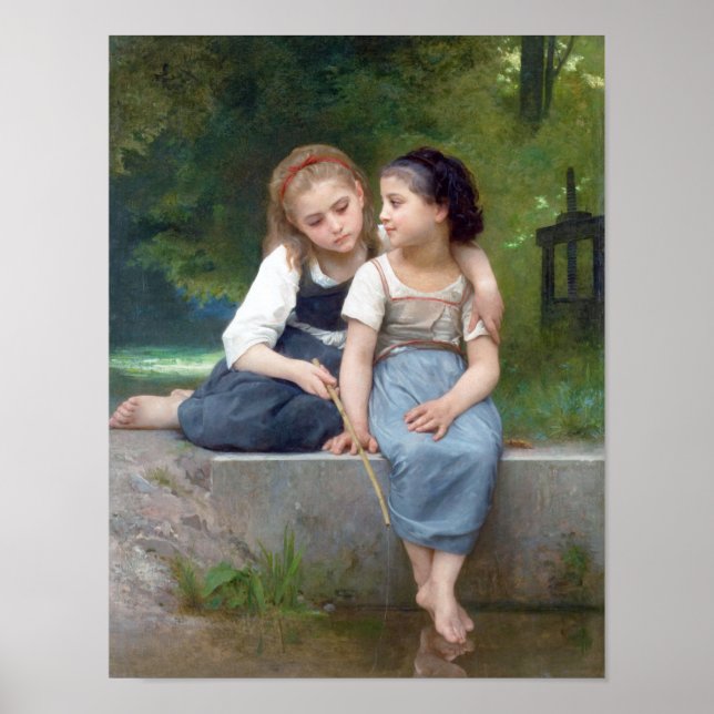 Schwestern, Bouguereau Poster (Vorne)