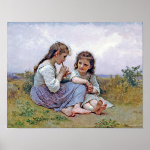 Schwestern, Bouguereau Poster
