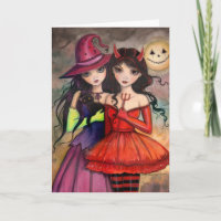 Schwestern der Halloween-Gotischen Fantasiekunst