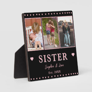 Schwestern-Foto-Tasse-Plakette – Individuelles Ges Fotoplatte