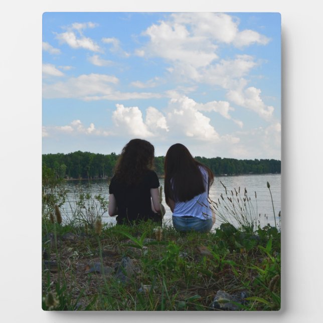 Schwestern/Freunde Fotoplatte (Vorderseite)