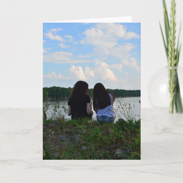 Schwestern/Freunde Karte (Vorderseite)