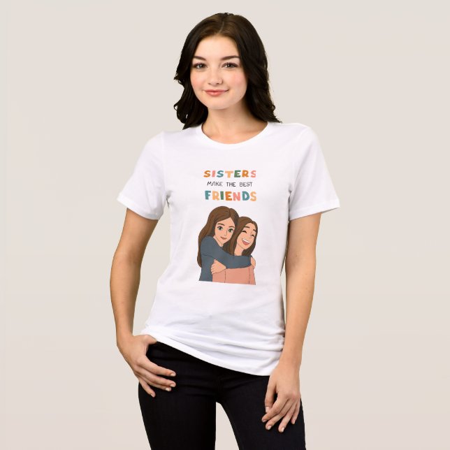 Schwestern, Freunde Tri-Blend Shirt (Vorderseite voll)