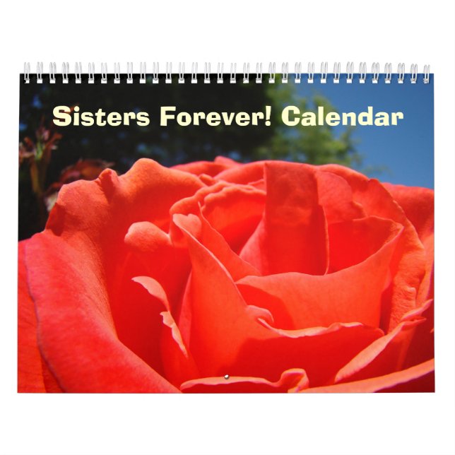 Schwestern für immer! Calendar Floral Big Blume Kalender (Titelbild)