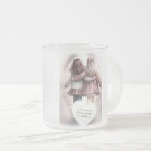 Schwestern für immer Geburtstags-Glas-Mug