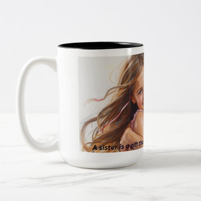 Schwestern für immer Kaffeetasse (Links)