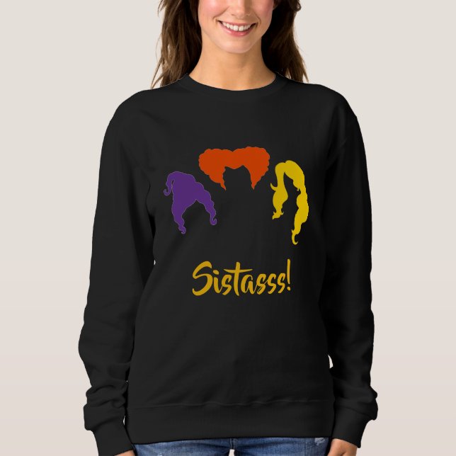 Schwestern! Hocus Pocus Themed Fall Sweatshirt (Vorderseite)