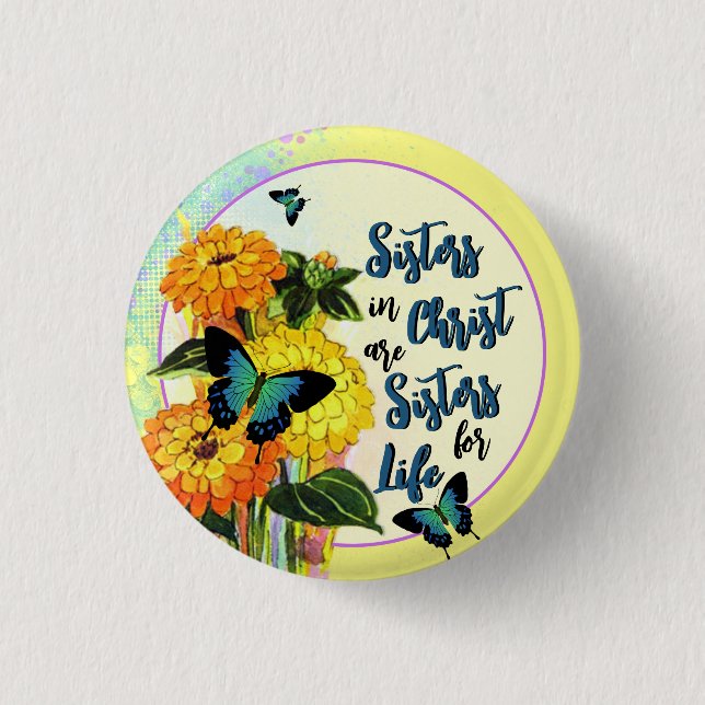 Schwestern in Christus Button (Vorderseite)