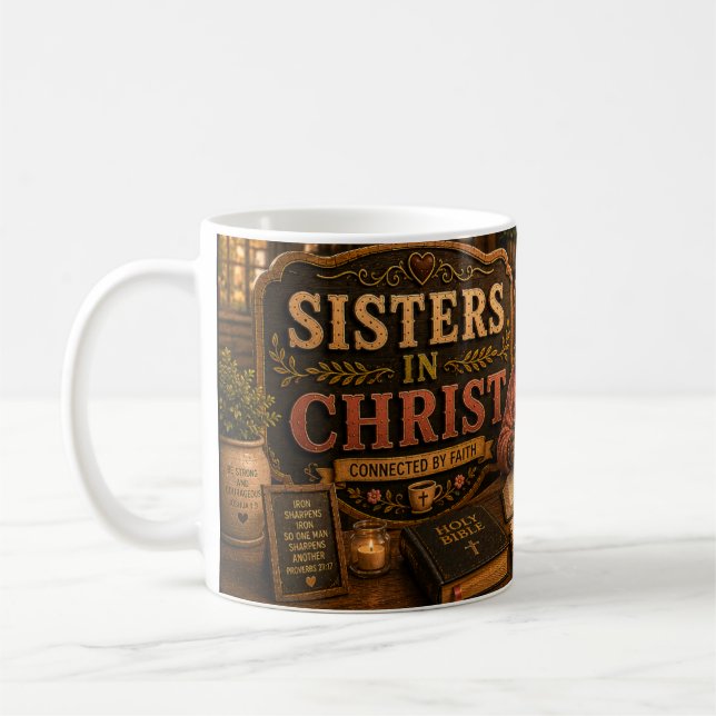 Schwestern in Christus Kaffeetasse (Links)