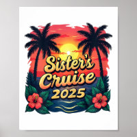 Schwestern Kreuzfahrt Urlaub Vintage Sonnenunterga