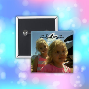 Schwestern machen die besten Freunde   Button