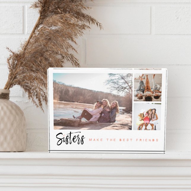 Schwestern machen die besten Freunde Drei Fotosamm Fotoblock (Von Creator hochgeladen)