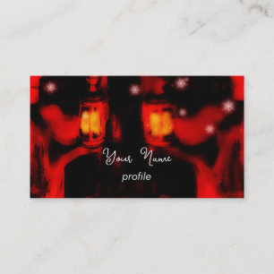 Schwestern mit Lampe Visitenkarte