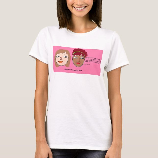 Schwestern N-Courage c) 2016 V-Nacken-Shirt zuzügl T-Shirt (Vorderseite)