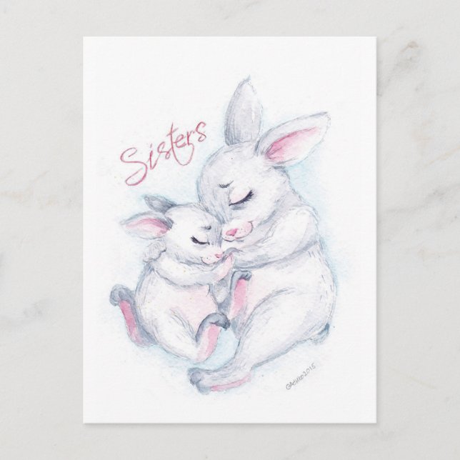 Schwestern Postkarte (Vorderseite)